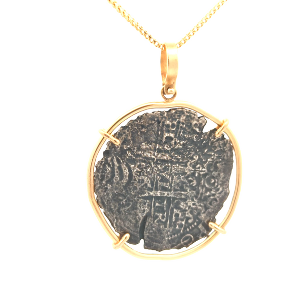 1681 La Consolacion Shipwreck Coin Pendant | Handcrafted 14K Gold Setting