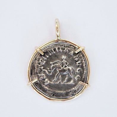 Image of Elephant on Roman silver coin