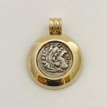 14K gold pendant with  Hercules