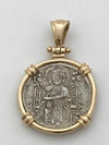 Image of Christ on Venetian coin pendant