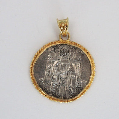 Image of Christ on Venetian silver coin
