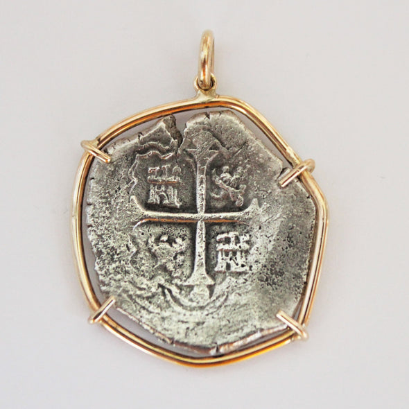 Front of shipwreck coin pendant
